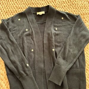 LOFT - School, or not - so pretty Navy Star Patterned Women's Sweater. Size XSP